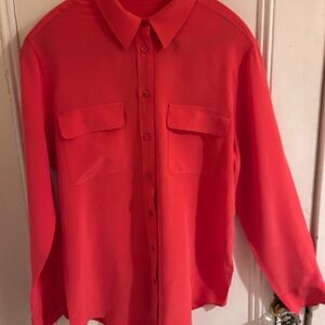 Vivid Hot Pink Silk Shirt